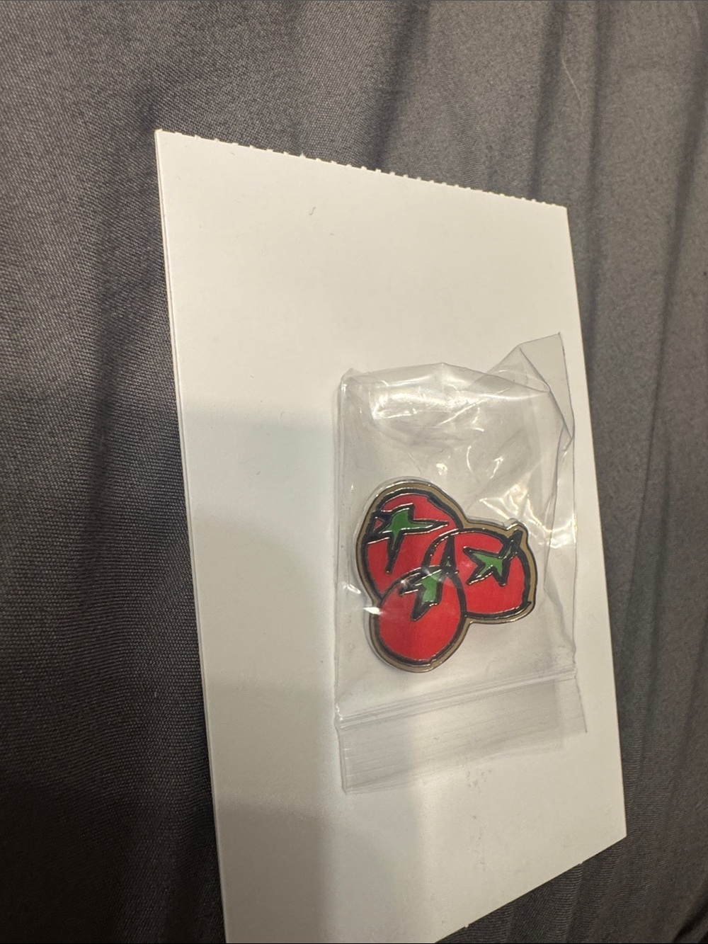 Tomato pin from night 2 harry styles show